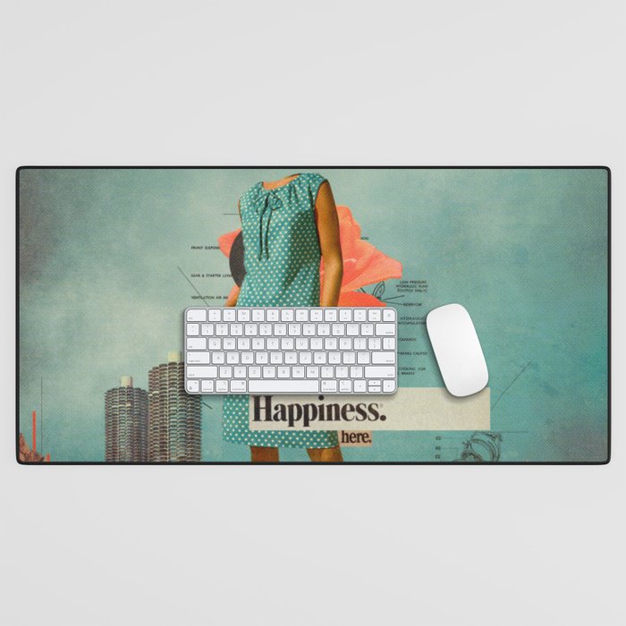 Happiness Here Desk Mat Gallery Image 1