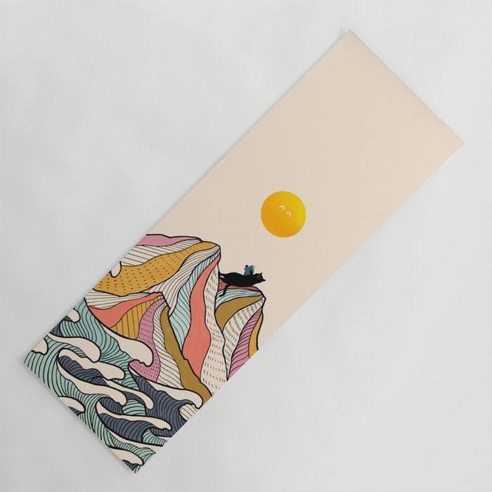 Good Morning Meow 3 - Reading Rainbow Yoga Mat Gallery Image 1