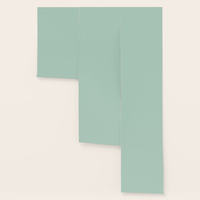 Pale Aqua Teal Blue Celadon Solid Color Wallpaper Gallery Image 3