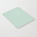Pale Aqua Teal Blue Celadon Solid Color Notebook Gallery Image 2