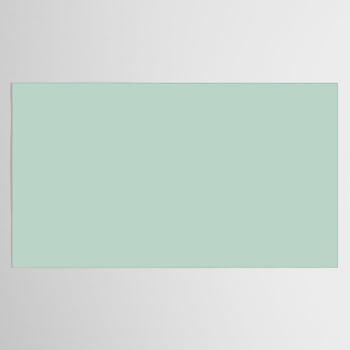Pale Aqua Teal Blue Celadon Solid Color Tablecloth Gallery Image 2