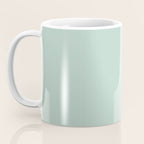 Pale Aqua Teal Blue Celadon Solid Color Coffee Mug Gallery Image 3