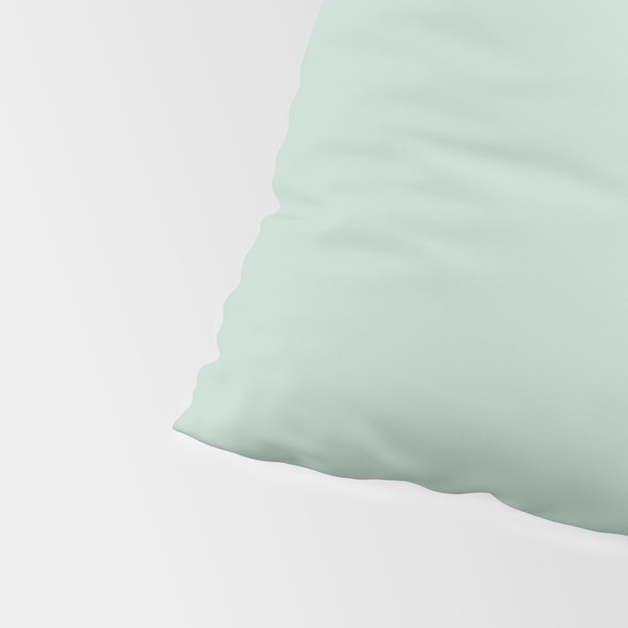 Pale Aqua Teal Blue Celadon Solid Color Pillow Sham Gallery Image 4