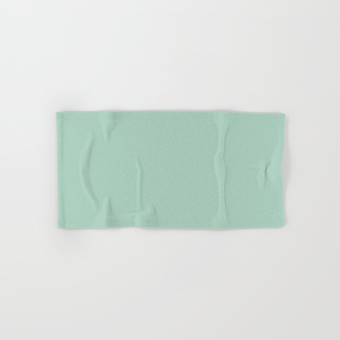 Pale Aqua Teal Blue Celadon Solid Color Bath Towel Gallery Image 1