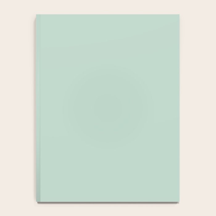 Pale Aqua Teal Blue Celadon Solid Color Notebook Gallery Image 4
