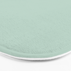 Pale Aqua Teal Blue Celadon Solid Color Bath Mat Gallery Image 3