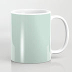 Pale Aqua Teal Blue Celadon Solid Color Coffee Mug Gallery Image 1