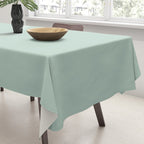 Pale Aqua Teal Blue Celadon Solid Color Tablecloth Gallery Image 3