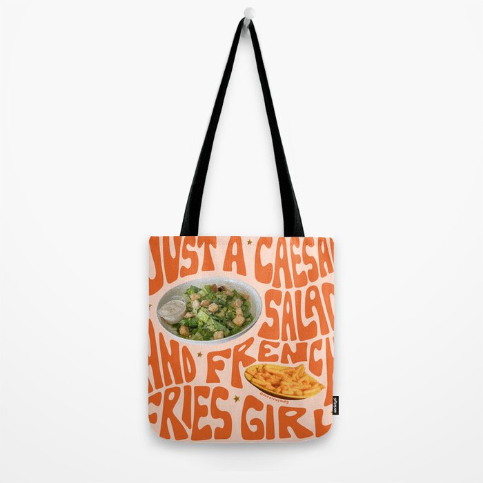 Just a Caesar Salad and French Fries Girl Tote Bag Gallery Image 2