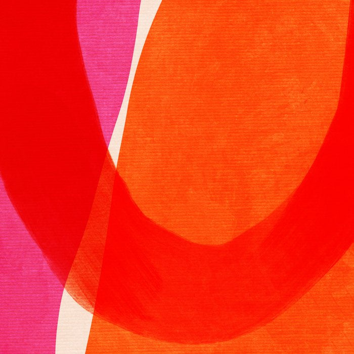 relations IV - pink shapes minimal painting Coffee Mug Gallery Image 2