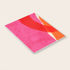 relations IV - pink shapes minimal painting Notebook Gallery Image 3