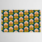 retro midcentury flower Tablecloth Gallery Image 2