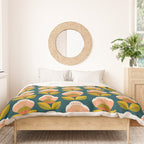 retro midcentury flower Duvet Cover Gallery Image 3