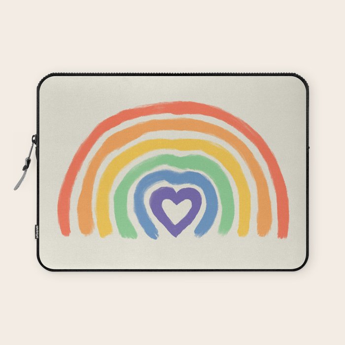 Rainbow Heart Laptop Sleeve Gallery Image 1