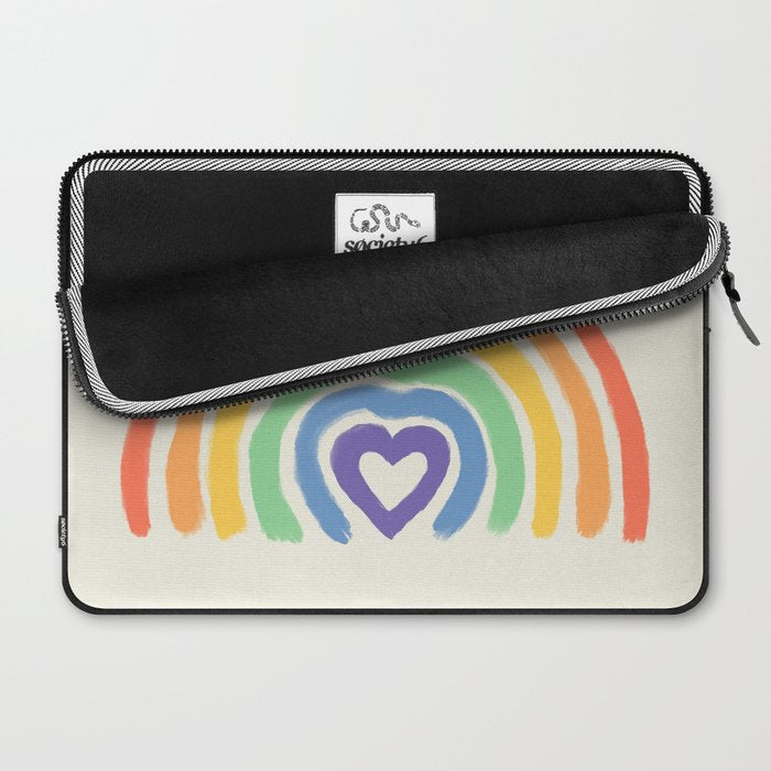 Rainbow Heart Laptop Sleeve Gallery Image 2