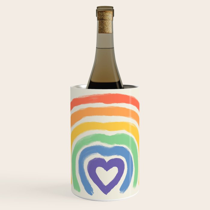 Rainbow Heart Wine Chiller Gallery Image 1