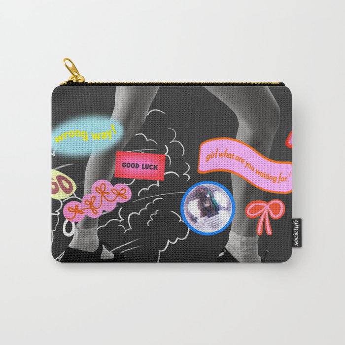 Vroom Vroom, Girl! Carry All Pouch Gallery Image 1