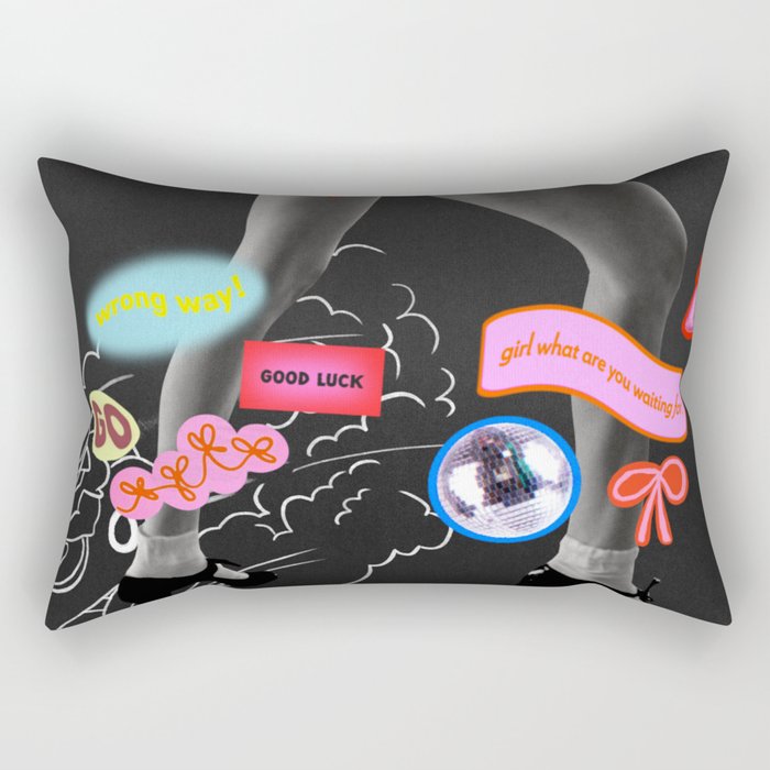 Vroom Vroom, Girl! Rectangular Pillow Gallery Image 2