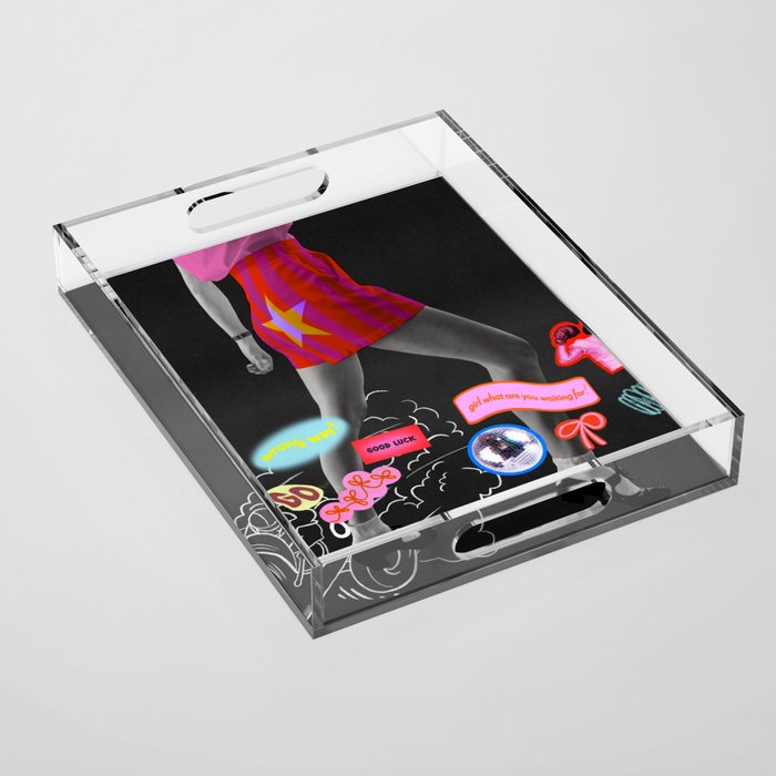 Vroom Vroom, Girl! Acrylic Tray Gallery Image 1