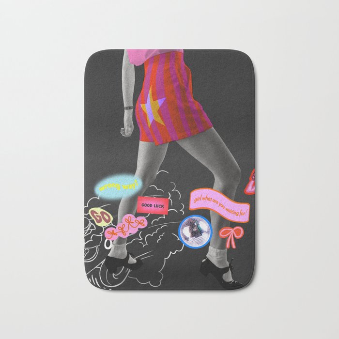 Vroom Vroom, Girl! Bath Mat Gallery Image 1