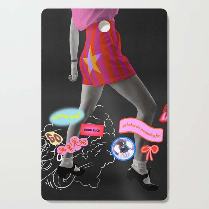 Vroom Vroom, Girl! Cutting Board Gallery Image 1