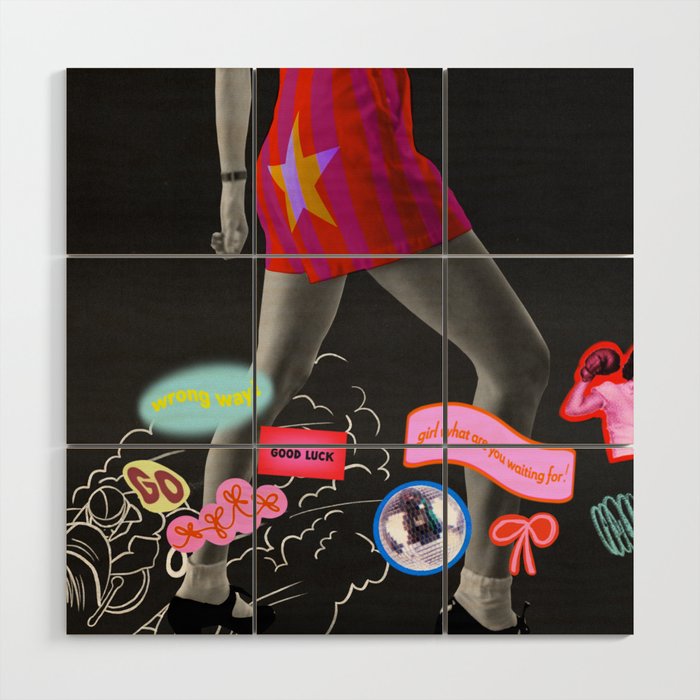 Vroom Vroom, Girl! Wood Wall Art Gallery Image 1