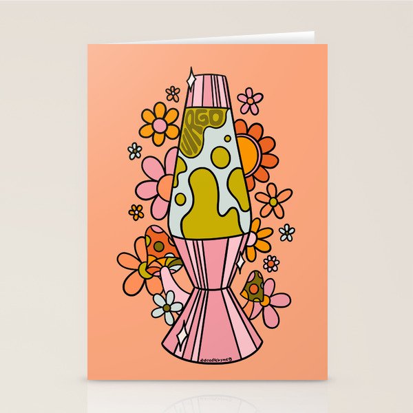 Virgo Lava Lamp Stationery Card Gallery Image 1