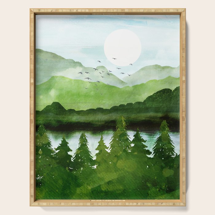 Forest Morning Serving Tray Gallery Image 1