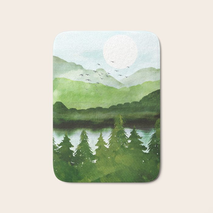 Forest Morning Bath Mat Gallery Image 1