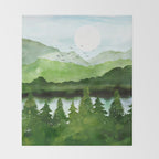 Forest Morning Throw Blanket Gallery Image 2