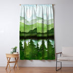 Forest Morning Window Curtain Gallery Image 5