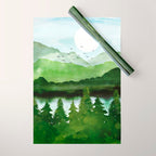Forest Morning Wrapping Paper Gallery Image 1