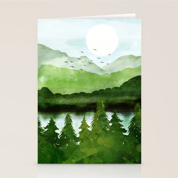 Forest Morning Stationery Card Gallery Image 1