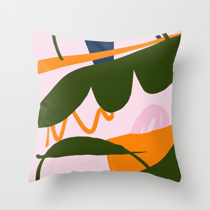 Hey Summer Throw Pillow Gallery Image 1