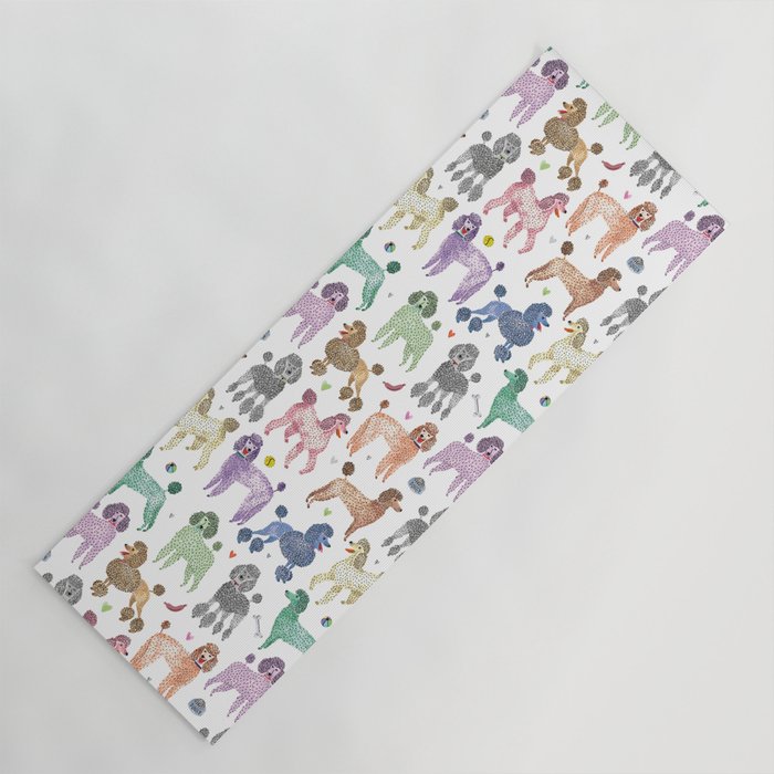 Poodles by Veronique de Jong Yoga Mat