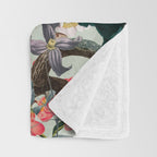 FLORAL AND BIRDS XXII Throw Blanket Gallery Image 3