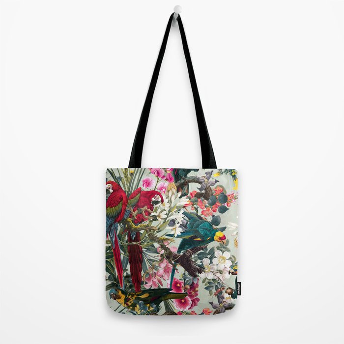 FLORAL AND BIRDS XXII Tote Bag Gallery Image 2