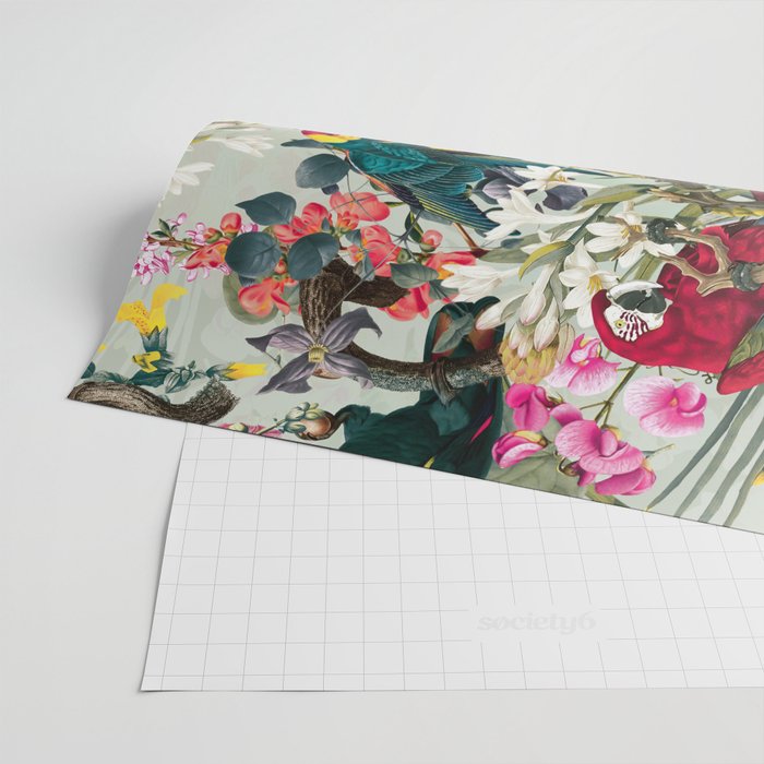 FLORAL AND BIRDS XXII Wrapping Paper Gallery Image 2