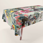 FLORAL AND BIRDS XXII Tablecloth Gallery Image 1