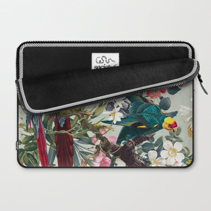 FLORAL AND BIRDS XXII Laptop Sleeve Gallery Image 2
