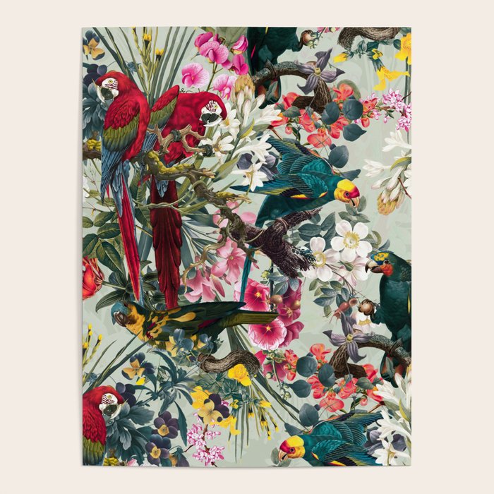 FLORAL AND BIRDS XXII Poster Gallery Image 4
