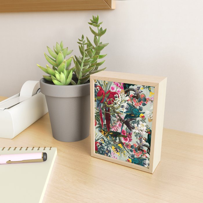 FLORAL AND BIRDS XXII Mini Art Print Gallery Image 2