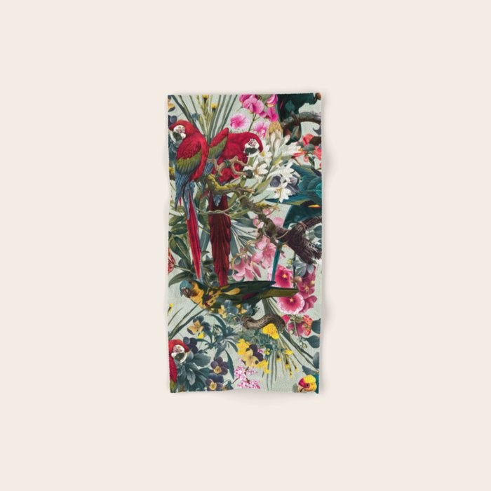 FLORAL AND BIRDS XXII Bath Towel Gallery Image 1