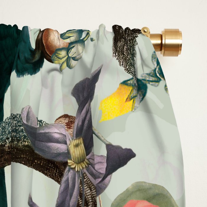 FLORAL AND BIRDS XXII Window Curtain Gallery Image 2
