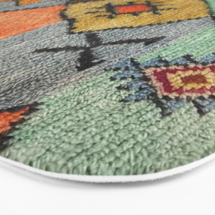 Traditional Vintage Moroccan Rug Bath Mat Gallery Image 3