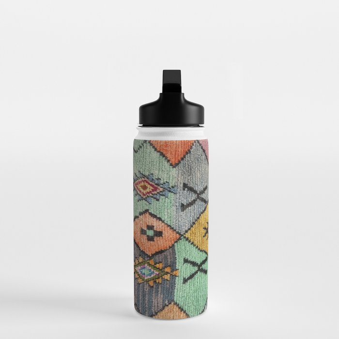 Traditional Vintage Moroccan Rug Water Bottle Gallery Image 3