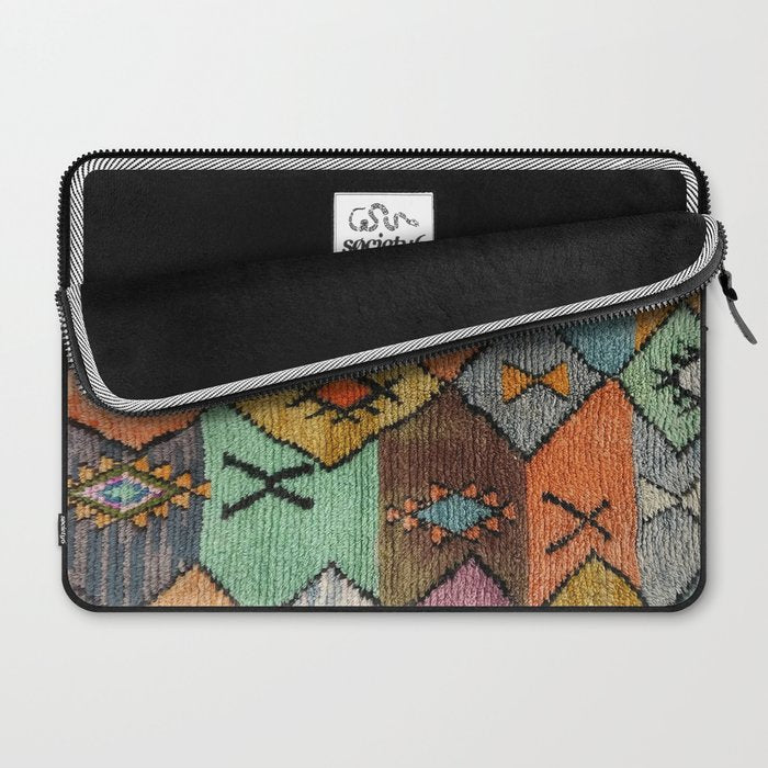 Traditional Vintage Moroccan Rug Laptop Sleeve Gallery Image 2