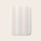 Vintage pastel pink stripes pattern Bath Mat Gallery Image 1