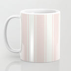 Vintage pastel pink stripes pattern Coffee Mug Gallery Image 3