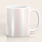 Vintage pastel pink stripes pattern Coffee Mug Gallery Image 1